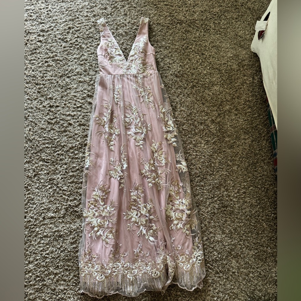 Azazie Size S Blush Prom Dress